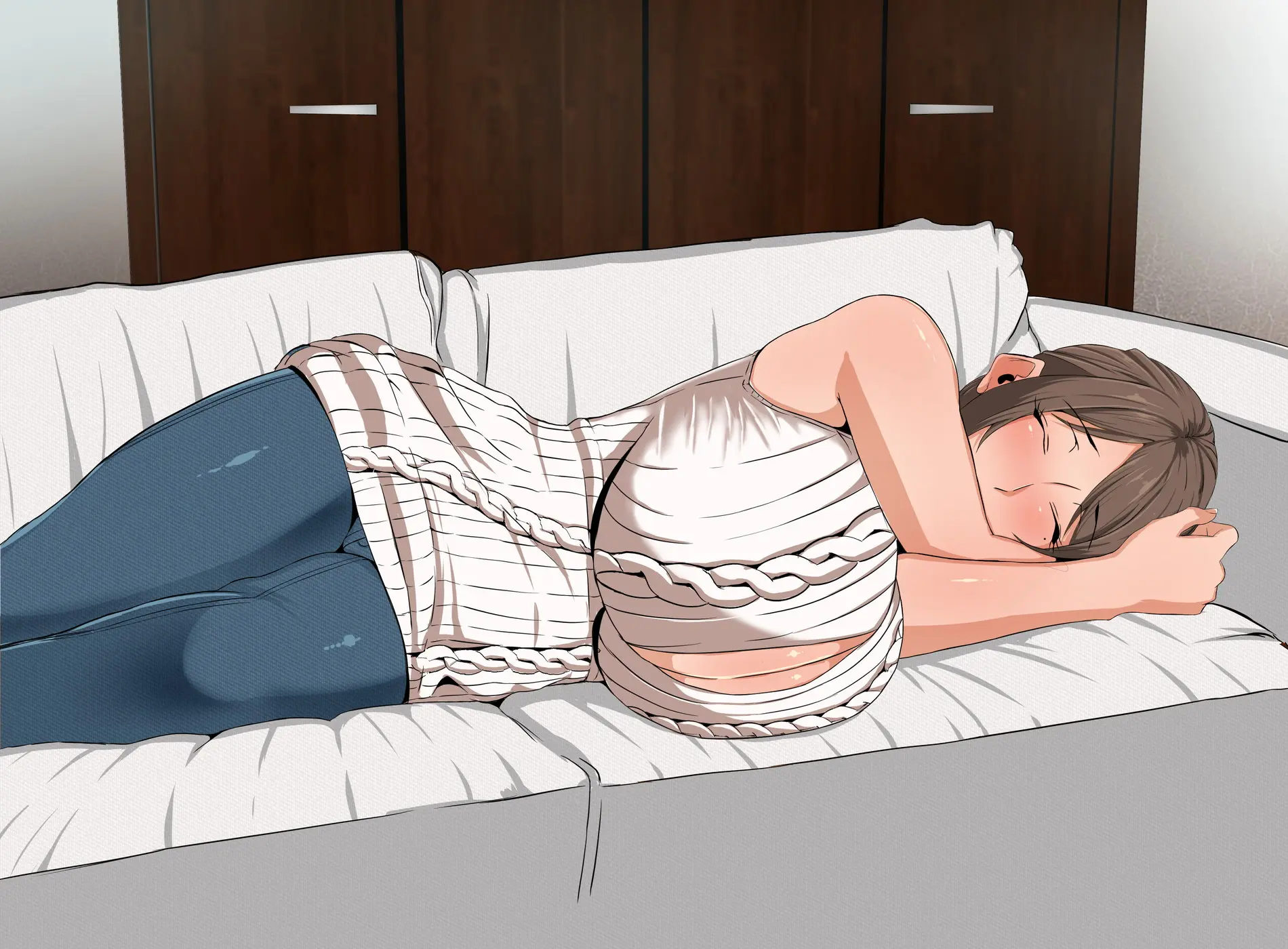 Ecchi De Oppai Ga Ookikute Yasashii Katei Kyoushi No Onee-San | 닭살커플의 엣치한 짓 가슴이 크고 상냥한 가정교사 누나와